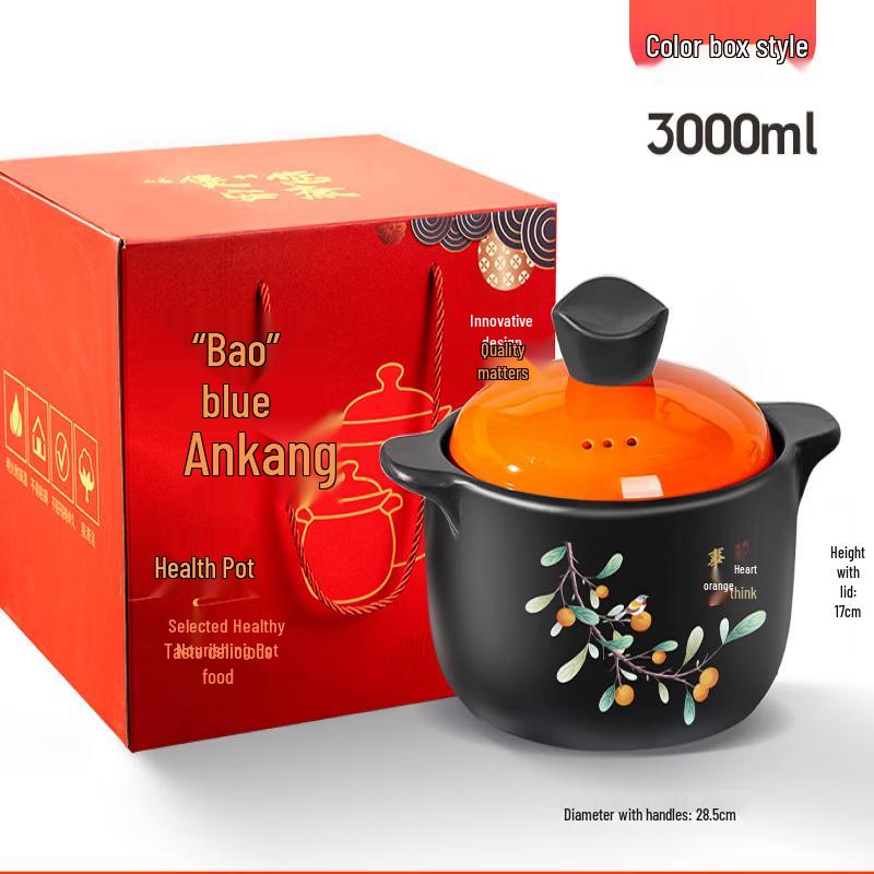 High-Temperature Ceramic Casserole Pot