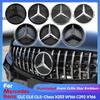 New Hot 2026 Car Front Bumper Grill Star Badge Emblem OE Style 3D Mirror Finish Style LED Logo Emblem For Mercedes Benz GLC250 G