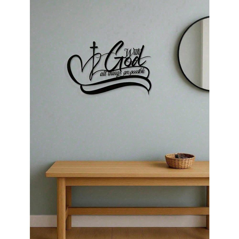 Metal Wall Art Decor Plaque Sign Home Office Kitchen Hanging Ornament