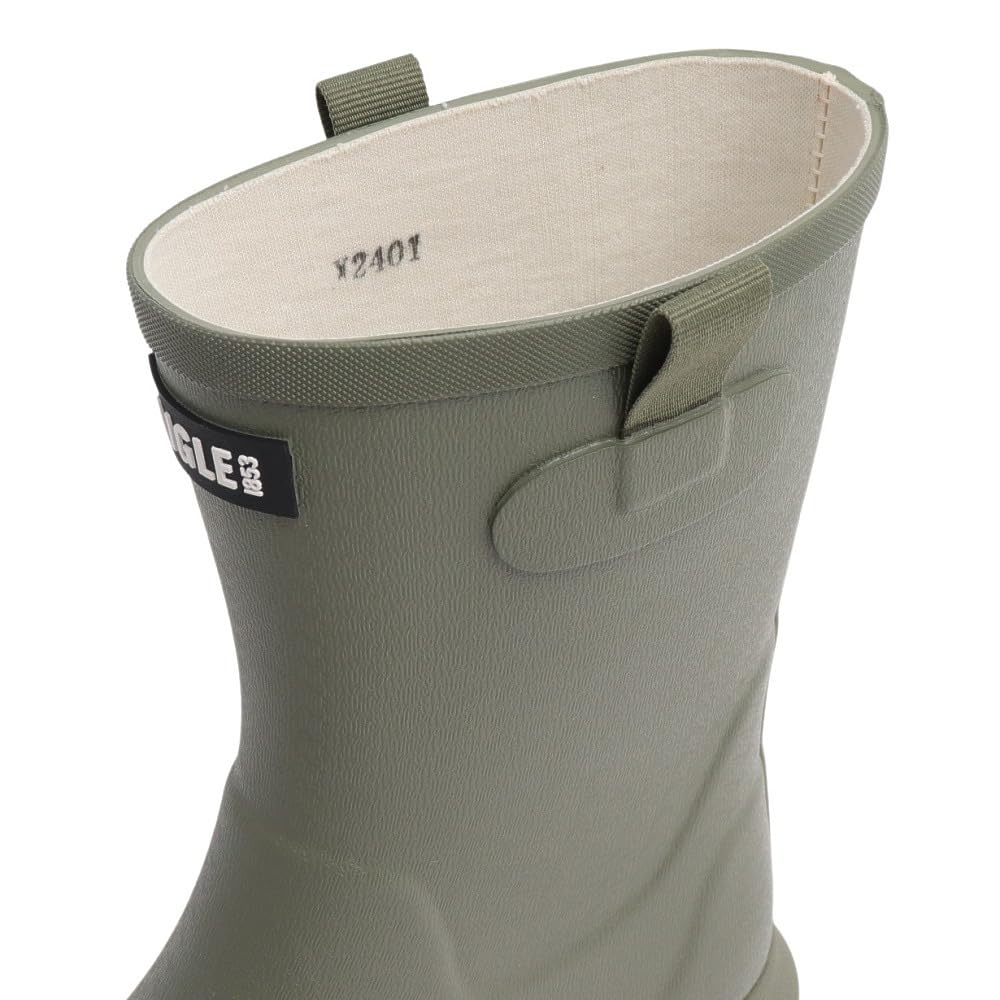 Aigle Official Waterproof and Ari Rubber Rain Moss Size Cm Women's Water-Repellent Boots, Green, 23.0