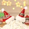 Christmas Plush Santa Hat Hair Clips - Cute Cartoon Decorations for Adults & Kids