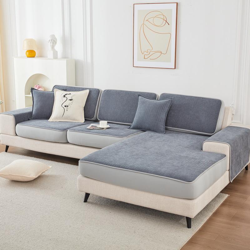 Husa de Sezut pentru Canapea Universală de Înaltă Calitate pentru Toate Sezoanele, Antiderapantă, Elastică, All-Inclusive, din Chenil, Husă de Pernă pentru Canapea pentru Living