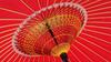 Yamamoto Bamboo Craft Shop Japanese Traditional Japanese Rain Waterproof (YAMAMOTOTAKIZAYIKUYA) Umbrella, Umbrella, Umbrella, (Red)