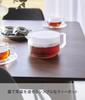 Yamazaki Tower W X D X H Dishwasher and Microwave Easy To Lid and Strainer Product Number 1672 Teapot, White, 13.2cm 17.6cm 7.9cm (including Handle),