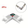 1Pc 4pin Right Angle Corner Connector 10mm L-Shape LED Connectors For LED Strip Lights Strip