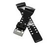 16mm Shining Reversible Cement Watch Band Strap for and Modern G-Shock GA-100, GA-300, GA-120, GA-120, GA-110C, GD-100, GAC-100, GA-120BB (Black,