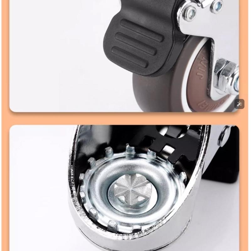 4 Stück Vierkantrohr Universalrad Lenkrolle Ersatzmöbel Drehräder Rollen Kofferrad Rolle Einfach zu installieren