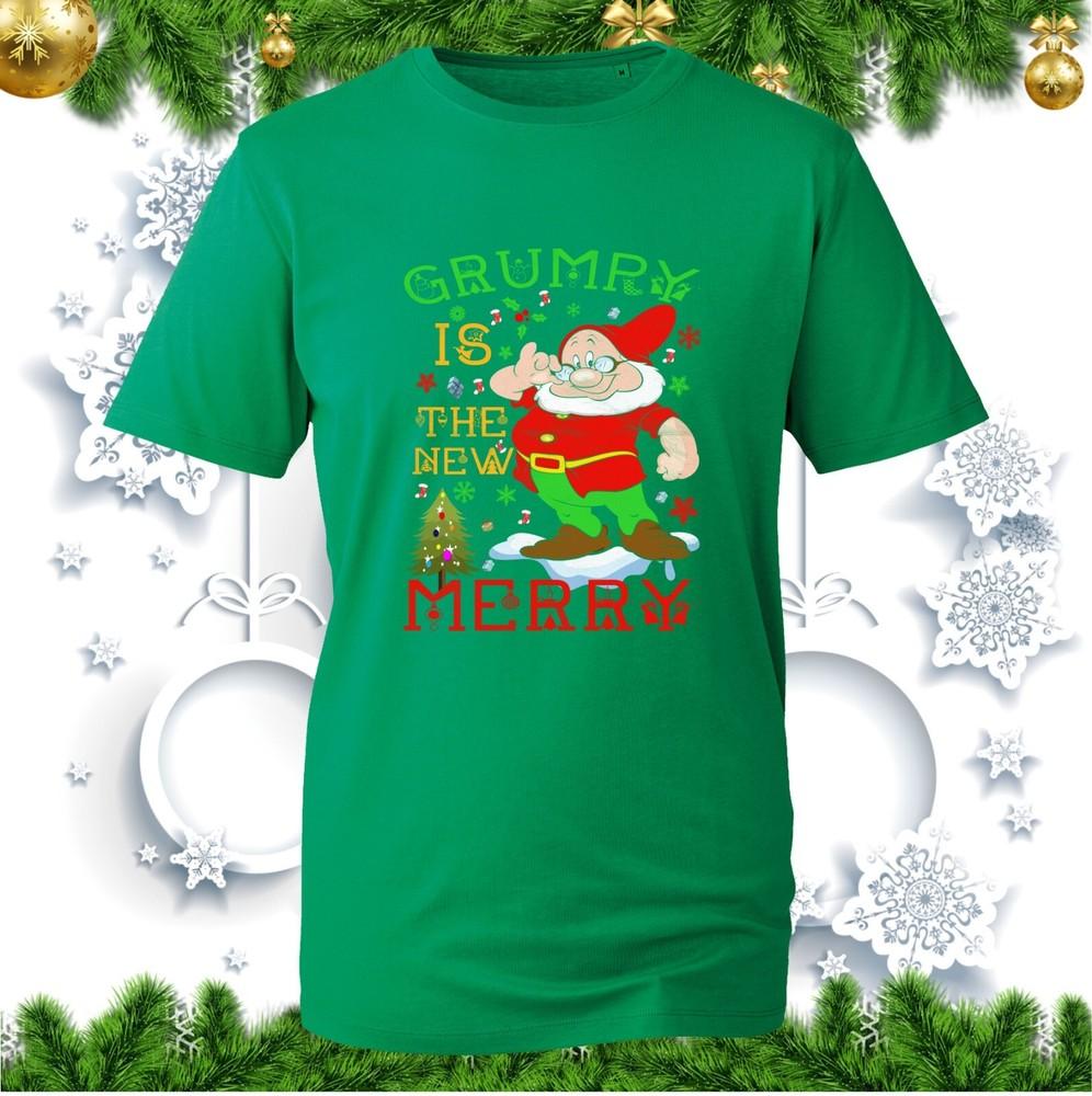 Grumpy Is The New Merry Christmas TShirt Grumpy Dwarf Xmas Movie Tree Decor Top S