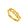 Goldplated Wheat Chic Spike Ring Adjustable Size Trendy Womens Gift Jewelry