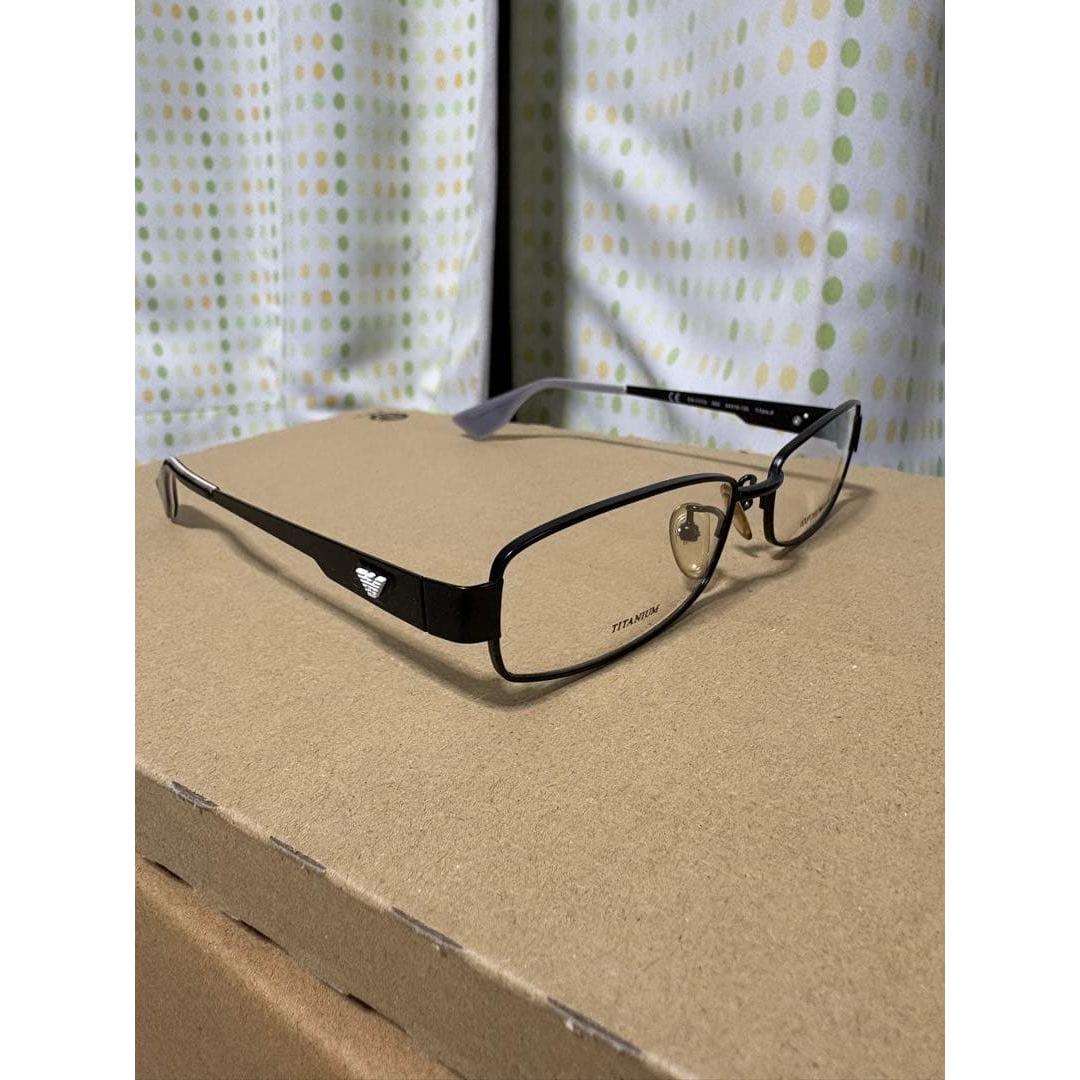 Used Emporio Armani Titanium Glasses Black