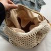 Holiday Style Woven Bag Women's New Knitted Hollow Shoulder Bag Fashionable Large-capacity Messenger Bag Beach Bag