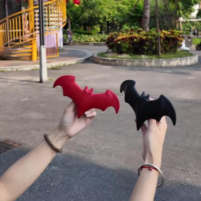 No-Punch Tail Modification 3D Bat Decor Car Sticker for Halloween, 1Pcs Auto Body Decal