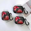 Cherry Flower Print Clear Earphone Cases Cover Case For Airpods 4 2 Pro2 Pro Pro3 3 1