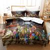 Neues Dragon Quest Bettwäscheset Einzelbett Twin Bett Vollbett Queen Size King Size Bettwäscheset für Erwachsene Kinder Schlafzimmer Bettbezug-Sets Anime