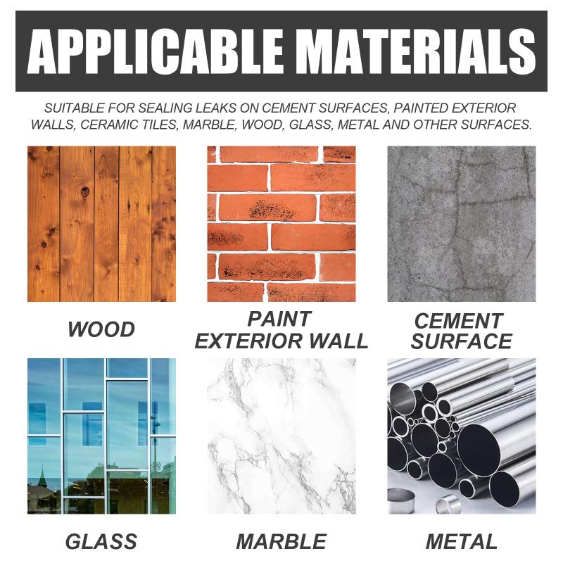 Invisible Waterproof Caulk for Repairing Leaks on Roof Wall Bathroom Window Sill Transparent Anti Leak Sealant Adhesive