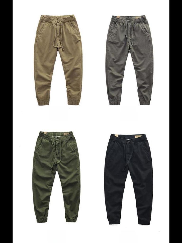 Herren Sommer Baumwolle Lose Bündchen Neun-Punkt Casual Sport Overall