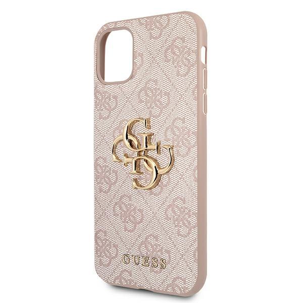 Guess Guhcn614Gmgpi Iphone 11 6,1/ Xr Różowy/Pink Hardcase 4G Big Metal Logo