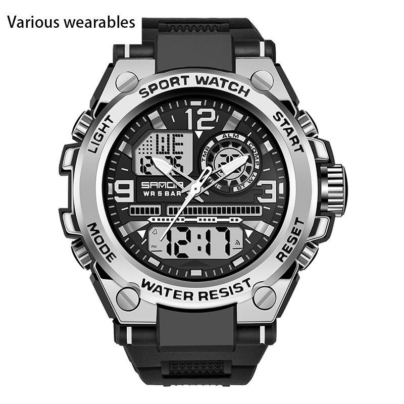 New Harajuku Style Skull Waterproof Men's Electronic Multi-Function Electronic Watch Outdoor Sports Men's Watch