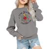 Kindermode Locker geschnittenes lässiges Langarm-Weihnachtspullover-Sweatshirt mit übergroßem Rundhalsausschnitt