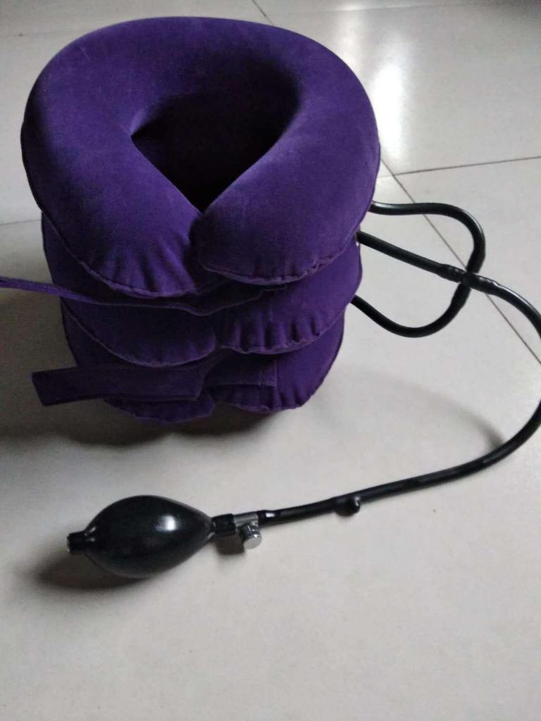 Thickened PVC Three-Tube Steel Ring Inflatable Cervical Traction Device