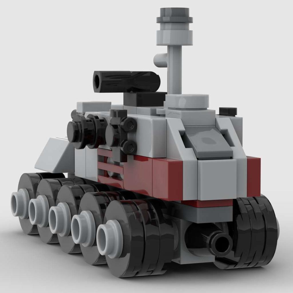 120 small particles MOC building blocks assembly HAV wA6 Dominator Turbine Tank Planet Battle Clone Wars Model Children's Toy
