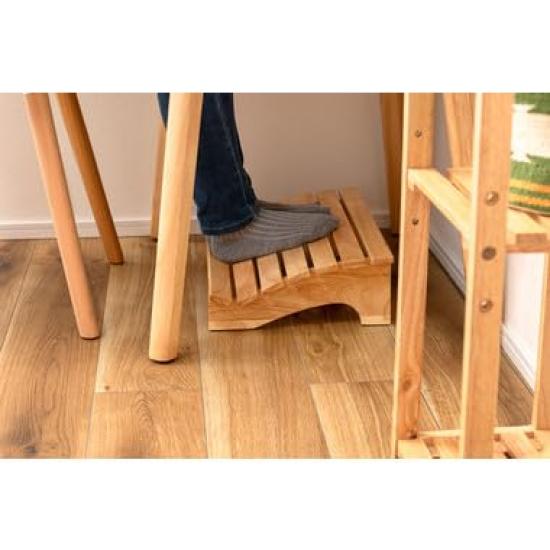 Azumaya Room Essence Desk Foot Remote Home Natural Foot Medium Size HOW-011NA Footrest, Work, Rest, Desk, Office, Work, Use, Wood, Pillow, Relaxing,
