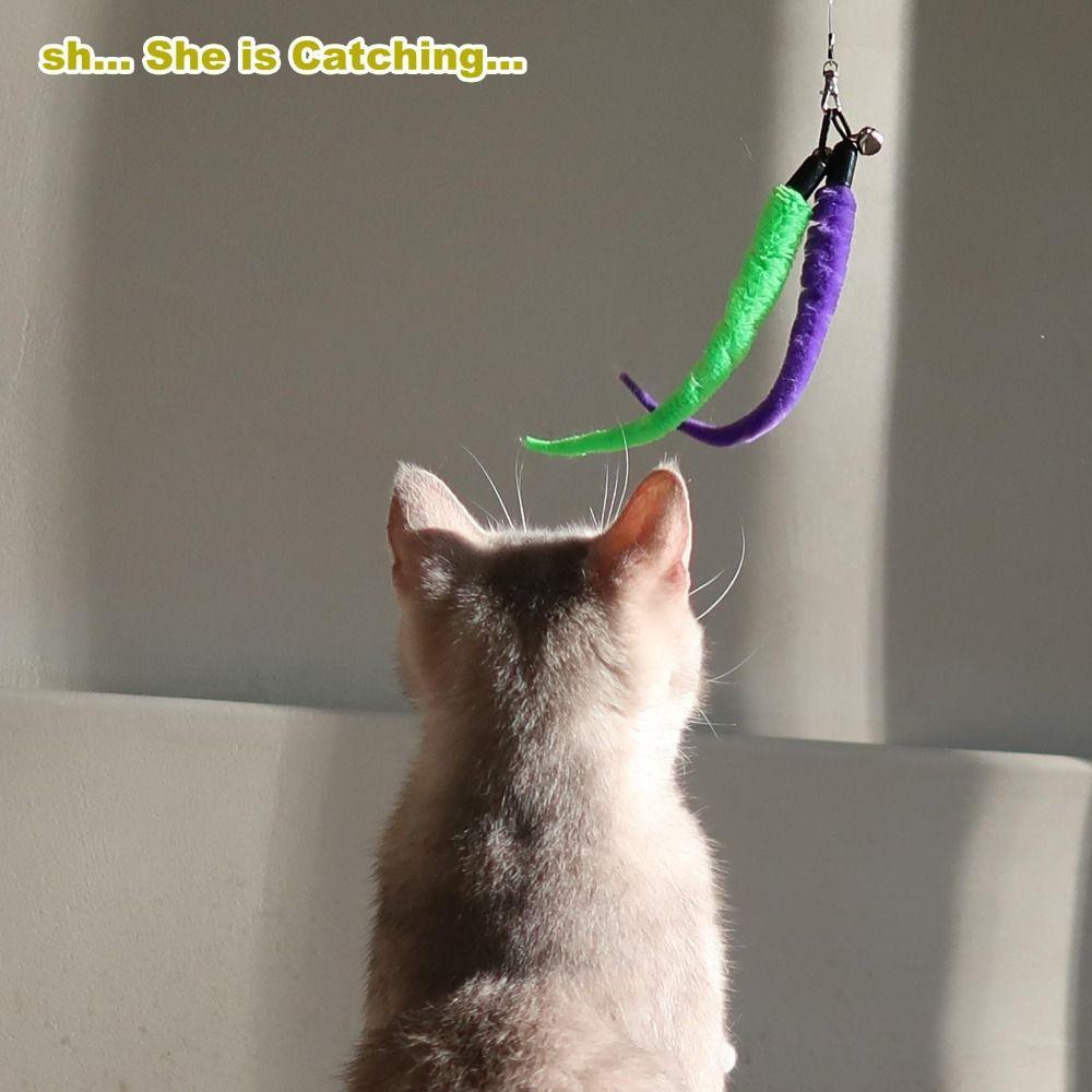12/14/20PCS Sisal Mouse Funny Cat Stick Interactive Cat Supplies Cat Toys Interactive Play