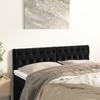 VidaXL 2x Têtes de Lit Meubles de Chambre à Coucher Accessoires de Lit Simple Têtes de Cadre de Lit Intérieur Noir 346364