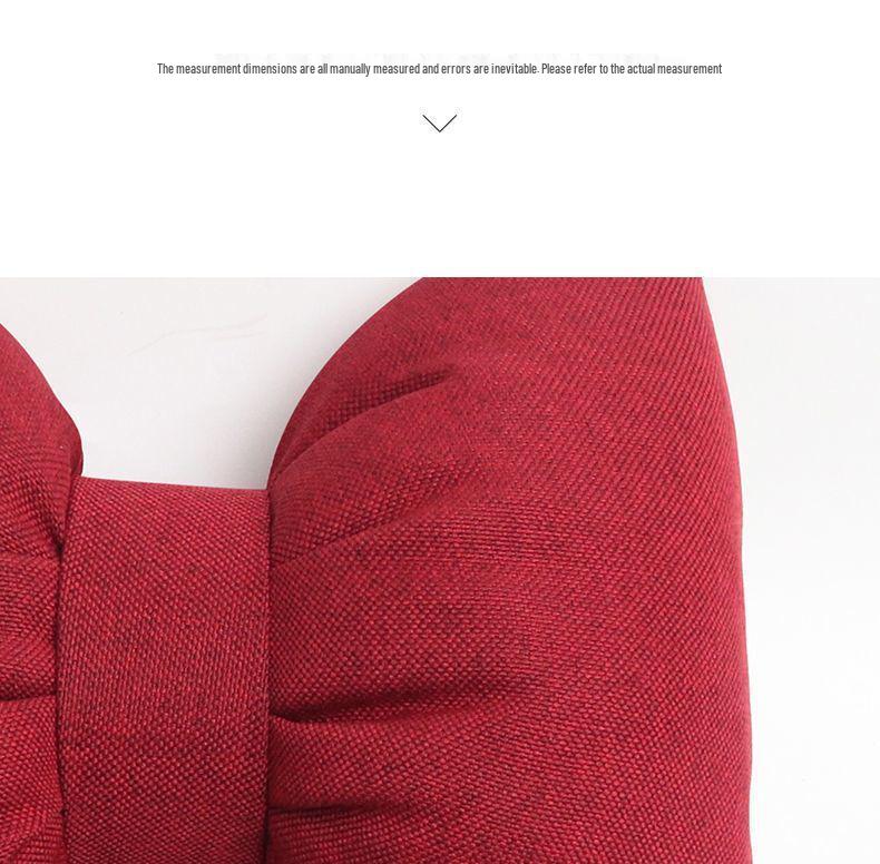 Car Headrest Bowknot Neck Support Pillow - Cervical Seat Cushion Pair