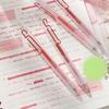 5Pcs Retractable Red Inks Pen for Educators Comfortable Grip 0.5mm Fine Point Red Gel Pen for Note Taking Journaling