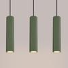 Carbon 3L pendant lamp, olive green