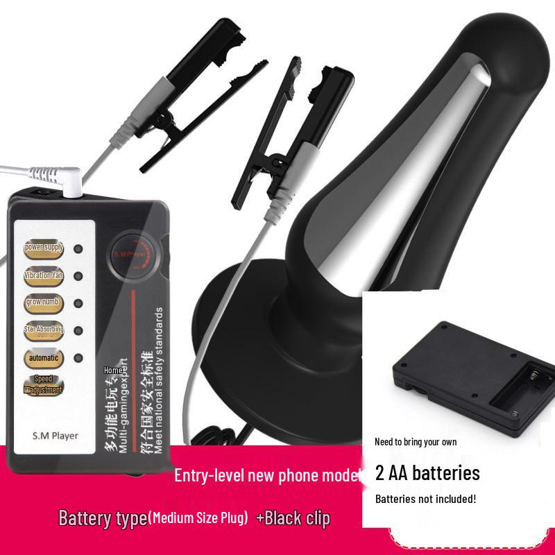 Electric Shock Silicone Conductive Nipple, Clitoral, and Anal Clamps - SM Training Toys