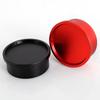 Agnicy 2 Inches Metal Focusing Seat Dust Cover Insertion Type with Hanging Cord Astronomical Telescope Accessories Black Red