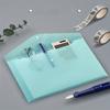 10 Pieces File Bag Plastic 10C A4 Paper Storage Folder Pp Transparent Portfolio Policy Briefcase With Label Water-Repellent File Bag