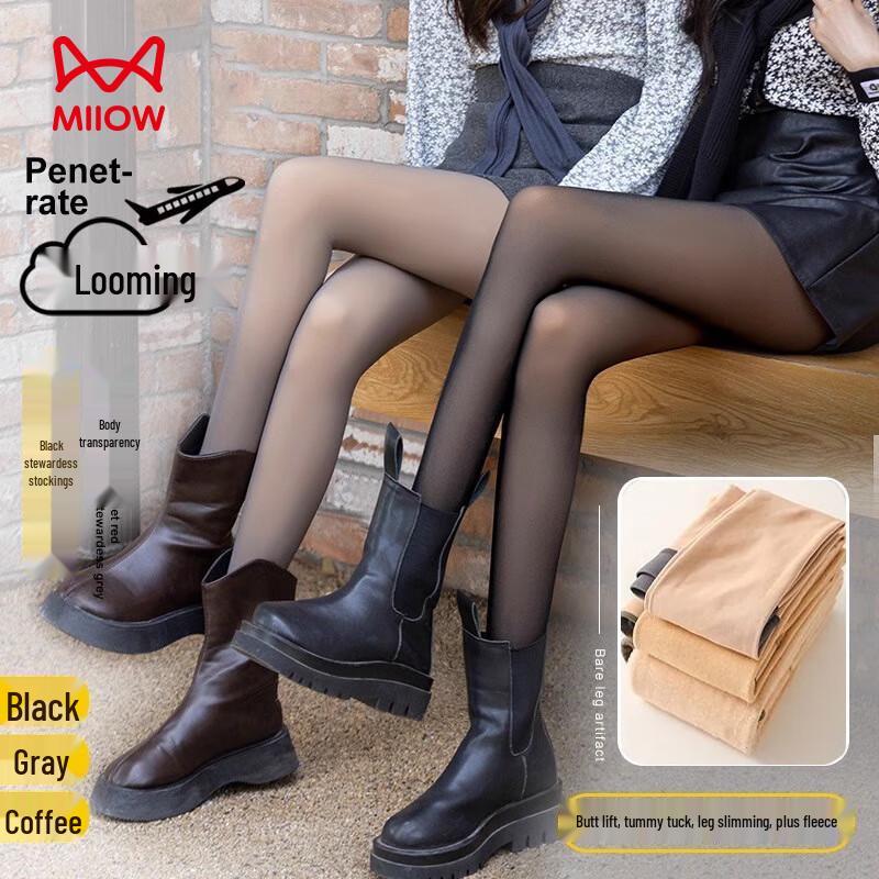 

Женские термоколготки Miiow с прозрачным флисовым подкладом One Size (220g Early Autumn)