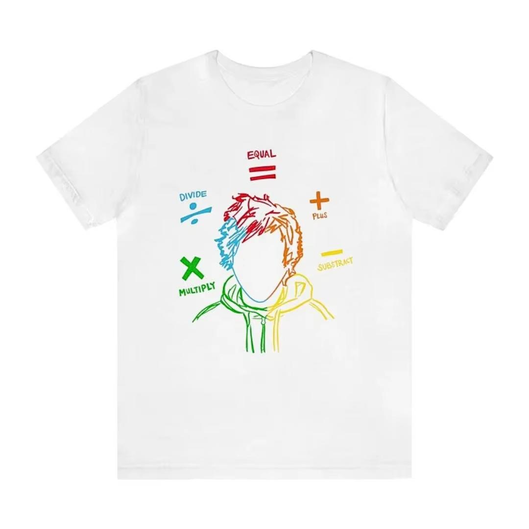 

Ed Sheeran tour graphic 100Cotton shirt unisex Y2k hiphop graphic 2026 Summer Mens Oneck Short sleeve Tshirt fan gift 4XL