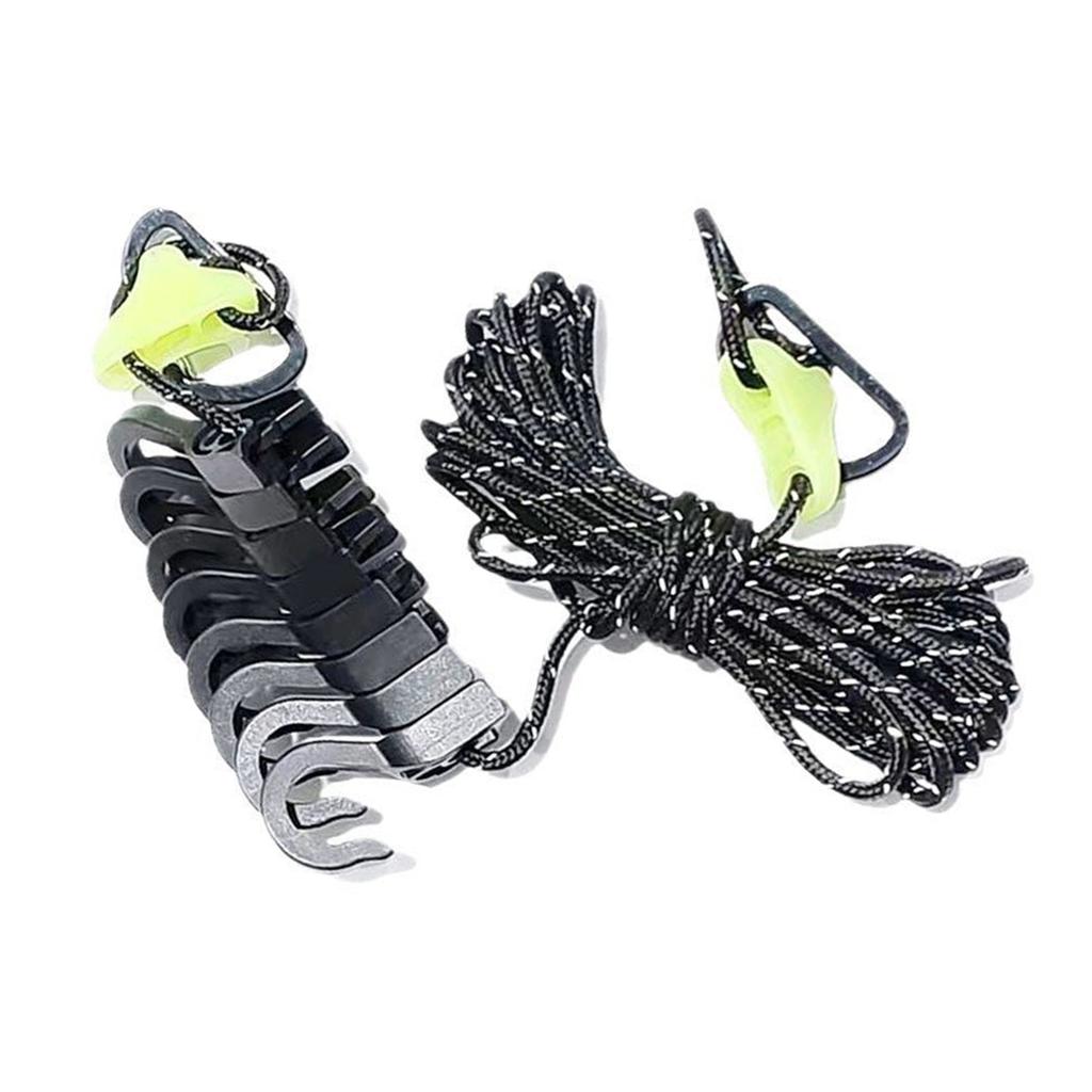 Compact Travel Clothesline Light Weight Camping Clothes Line Travel Washing Line with Hook Laundry Clothes Line