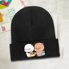 New pc Cute Bubu And Dudu Go To Grocery Together Bonnet Hats Knit Hat Unisex Unisex Retro Thermal Beanie Hats Autumn Kpop Gra