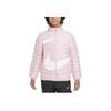 Nike Down Jacket Swoosh Color Block Stand Collar Zipper Casual Kids Jackets Pink FV2518-690