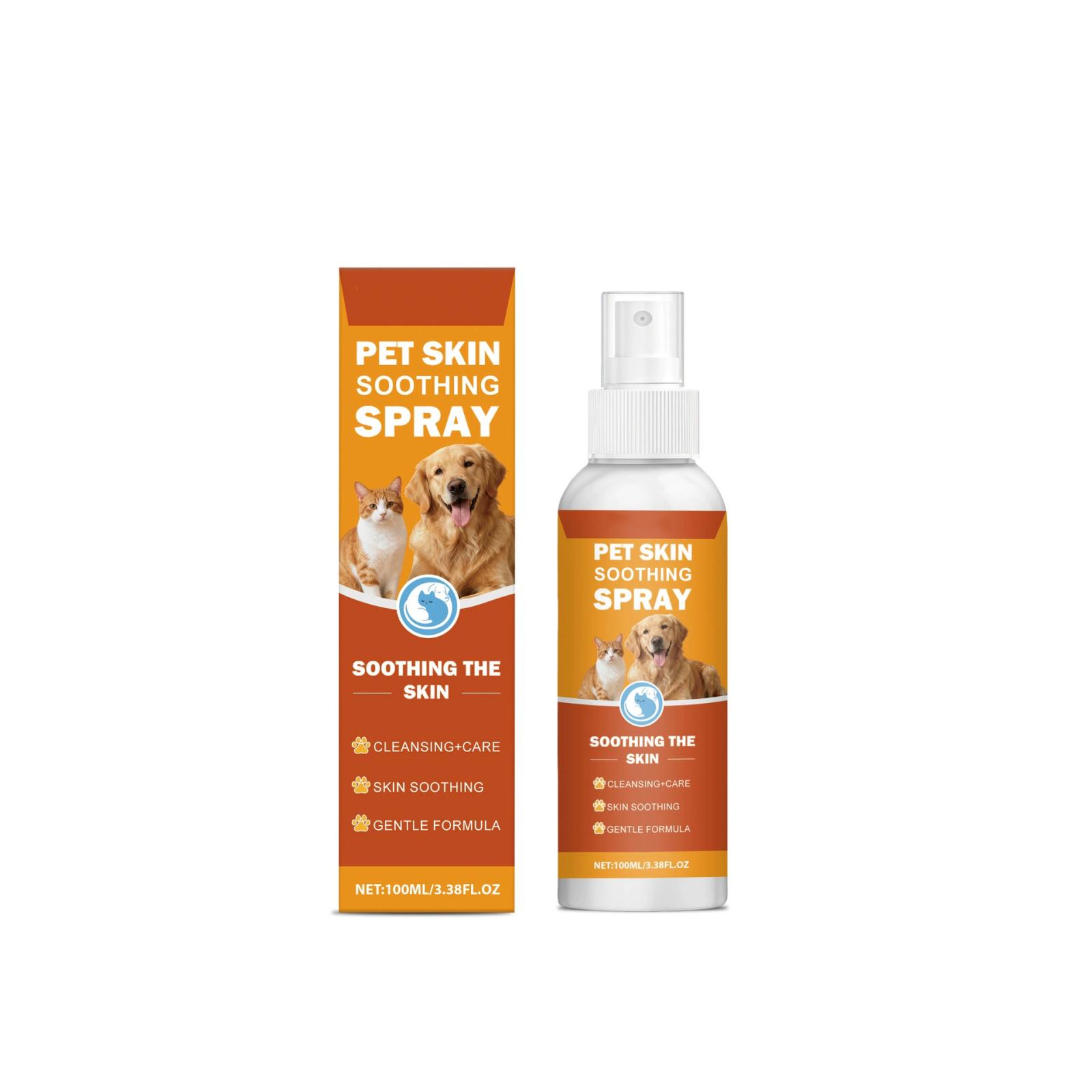 

100ml Pet Skin Care Spray - Gentle Daily Use Spray For Clean And Comfortable Skin One Size