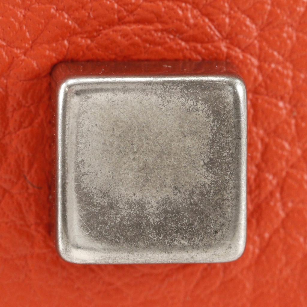 CELINE Luggage micro shopper Handbag 167793DRU.27 vermilion leather Women Used