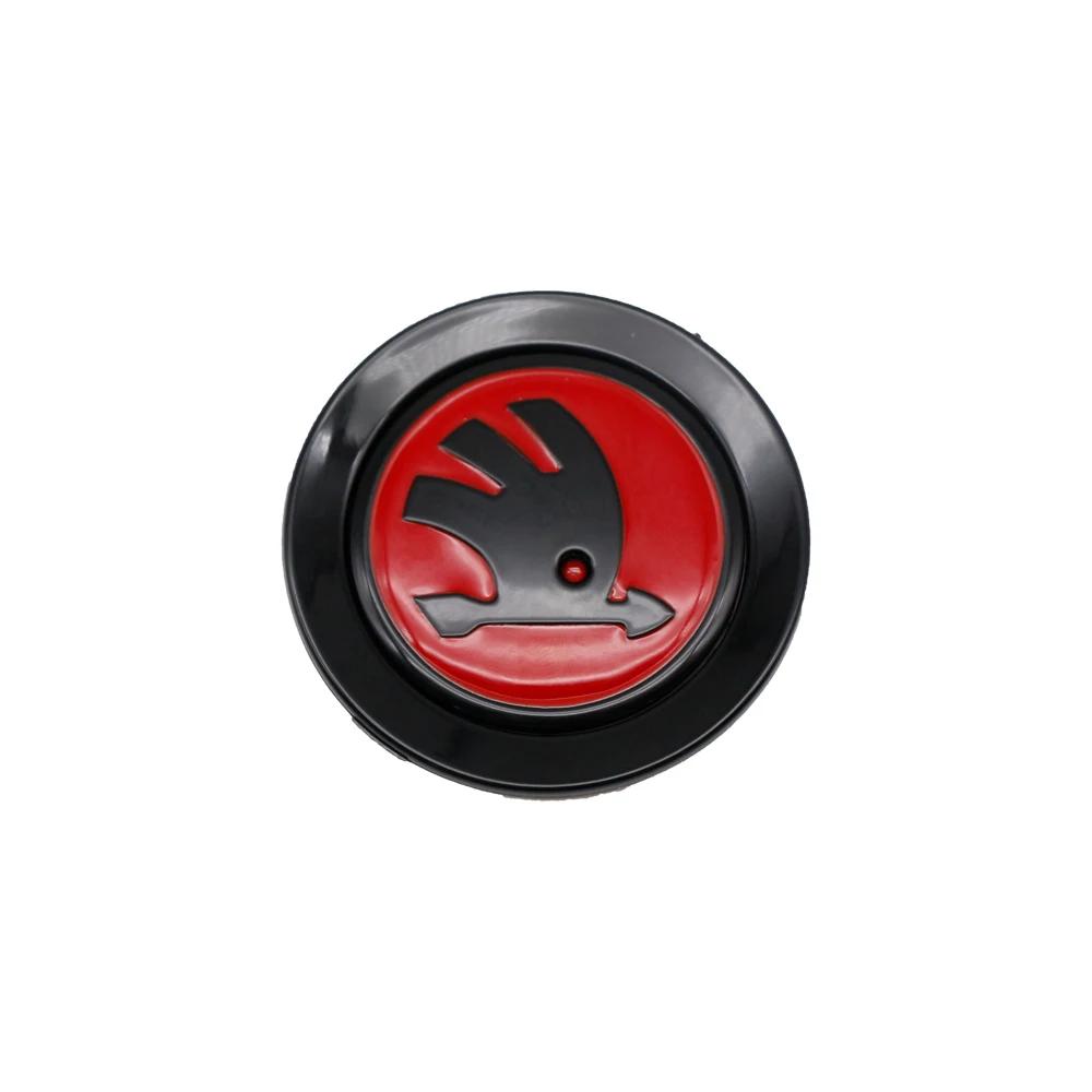 Car Steering Wheel Badge Emblem Sticker Auto Interior Accessories For Skoda Yeti Kodiaq Octavia Karoq Kamiq Fabia Rapid Superb