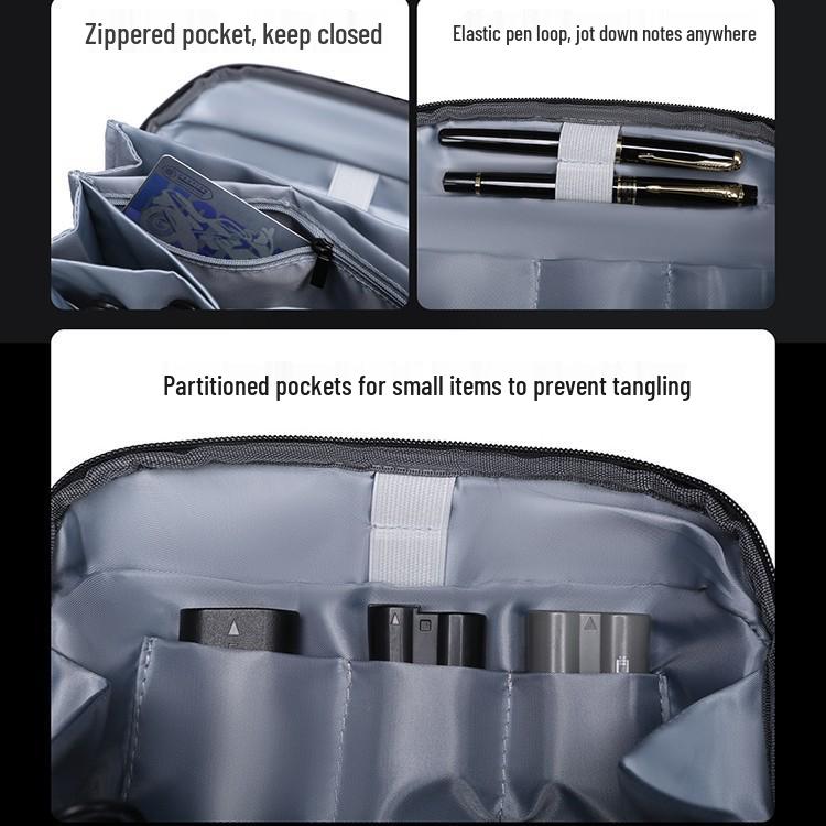 Volcano Waterproof Travel Storage Bag: Portable Digital Organizer & Cable Protector