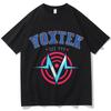 Hazbin Hotel VOX Signal Logo Print Pure Cotton Tshirt Summer Mens and Womens Casual Fashion Trendy Short Sleeve Couples Wear