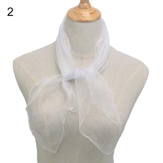 12Pcs Candy Color Square Artificial Silk Dance Scarves Magic Juggling Props