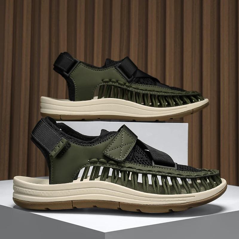 Fashion Summer Men Sandals Mens Casual Shoes Outdoor Male Man Men Leather Sandals for Men Beach Shoes
