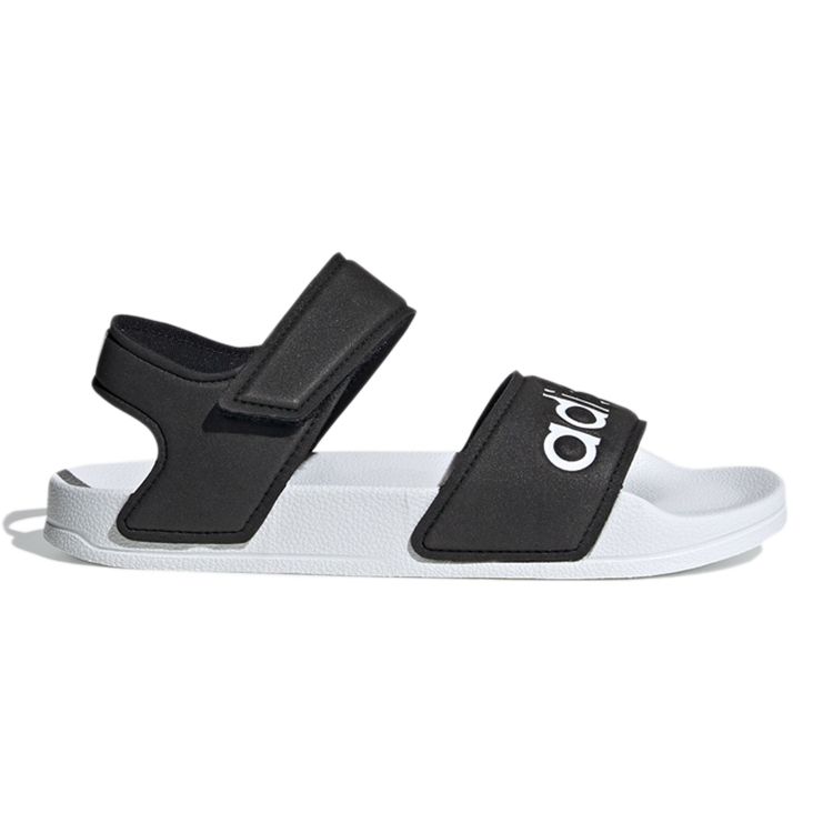 adidas Adilette Sandal K Space Leather Casual Comfortable Sandals Kids Sandals Black White FV6410
