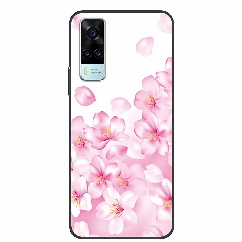 For vivo Y31 2021 Case Shockproof Soft silicone TPU Back Cover For Vivo Y53S 4G Y31 2021 Y 31 Case V2036 Phone Case Cute Cartoon
