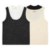 American Texture Vest Sports Fake Two-piece Vest Men's Summer Teen Loose Casual Simple Sleeveless T-shirt
