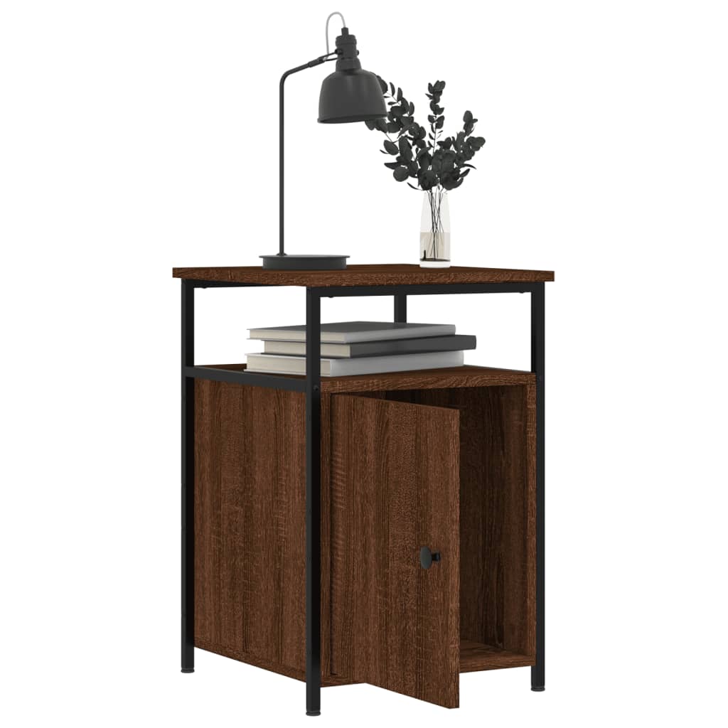 Nightstands (2 pcs) Brown Oak Effect 40 x 42 x 60 cm Engineered Wood